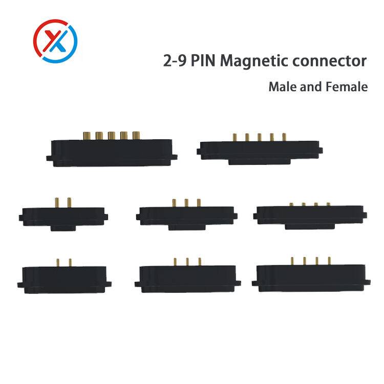 防水磁気ポゴピンコネクタ 12V DC 2-9PIN サプライヤー